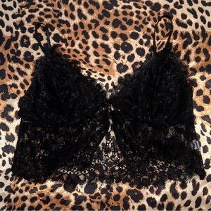 SHEIN Black Lace Bralette Top